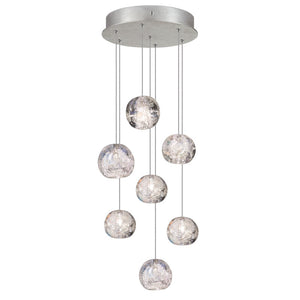 Nature-inspired round crystal Chandelier - view 4