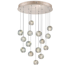 Nature-inspired round crystal Chandelier - view 10