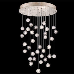 Nature-inspired round crystal Chandelier - view 16