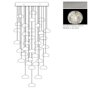 Nature-inspired round crystal Chandelier - view 22