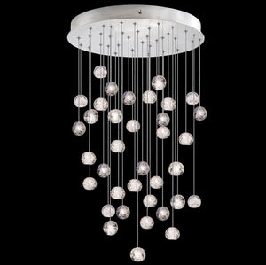 Nature-inspired round crystal Chandelier - view 19