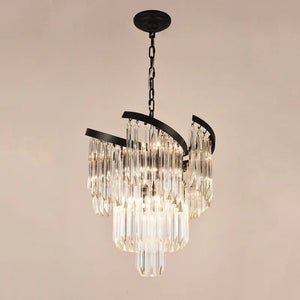 Twin Palms Round Crystal Chandelier - view 10