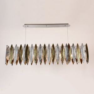 Alba Linear/Rectangle Oval Glass Chandelier - view 2