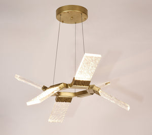 Aimee LED Round Ring Wave Chandelier - view 3