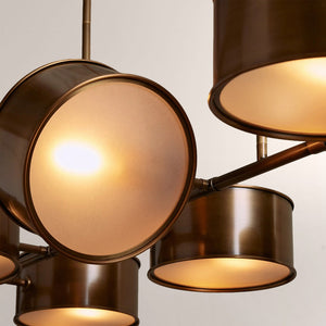 Daphna Linear Metal Drum Chandelier - view 12