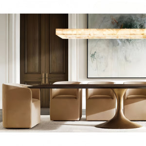 Riora Rectangular Calcite Chandelier 54"72" - view 8