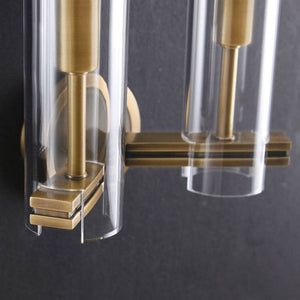 Kaleidoscope Double Head Wall Sconce, Brass, chandelier - view 5