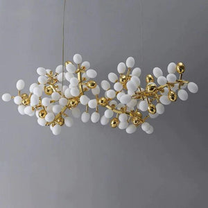 Luxury Escamoles Modern Linear Grape Chandelier - view 6