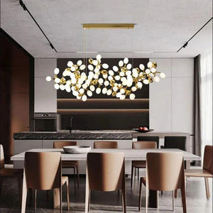 Luxury Escamoles Modern Linear Grape Chandelier - view 8