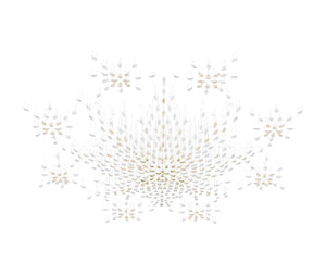 Floating Leaves Meteor Shower Crystal Spiral Chandelier - view 21