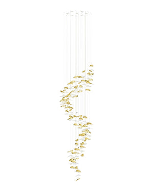 Galaxy Flying Leaves Meteor Shower Crystal Spiral Chandelier - view 17