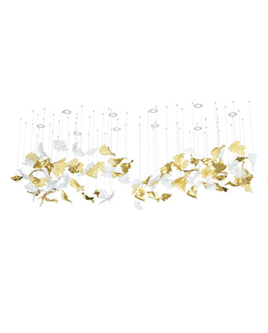 Galaxy Flying Leaves Meteor Shower Crystal Spiral Chandelier - view 20