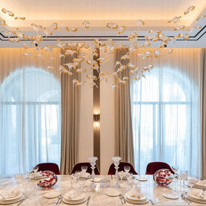 Galaxy Frosted Petals Frozen Chandelier - view 3
