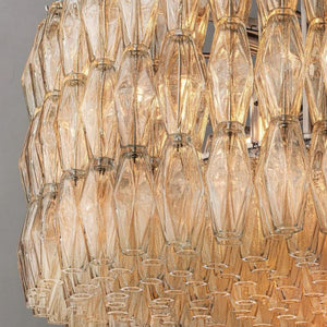 Galaxy Clear Glass Round Chandelier 47" - view 3