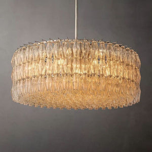 Galaxy Clear Glass Round Chandelier 47" - view 2