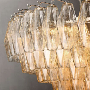 Galaxy Clear Glass Tiered Round Chandelier 47" - view 4