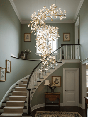 Gingko Ceramic Branch Chandelier Q - view 3