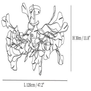 Gingko Luxury Chandelier Style B - view 12