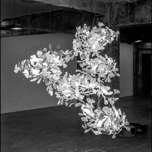 Gingko Leaves Ceramics Spiral Branch Chandelier - view 75