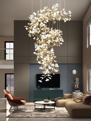 Gingko Ceramic Branch Chandelier Q - view 16