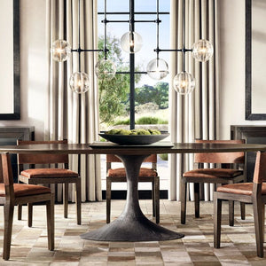 Glass Globe Mobile Linear Chandelier 60" - view 11