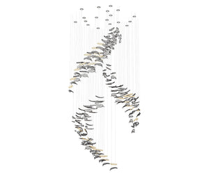 Galaxy Glass Feathers Flying Chandelier - view 35