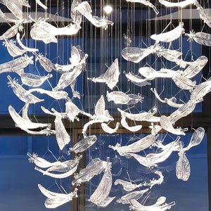 Galaxy Glass Feathers Flying Chandelier - view 24