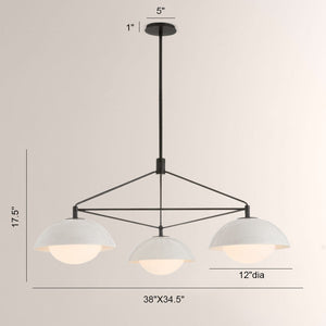 Godwin Round Ceramic Chandelier - view 10