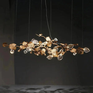 Gold Leaf Chandelier - view 7