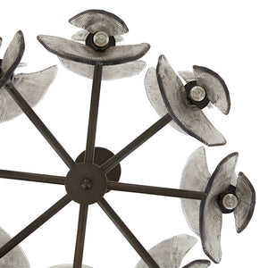 Gwendolyn 16-Light Chandelier with Smoke Glass: Artistic, Modern, and Elegant Lighting