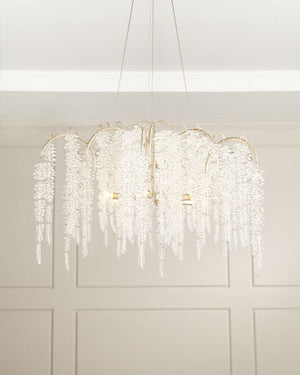 Cascading Crystal Branch Six-Light Chandelier - view 3
