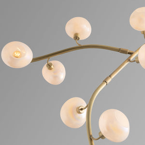 Modern Vertical Branches Glass Globe Chandelier - view 2