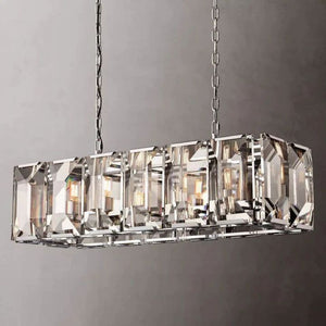 Aubrey Crystal Rectangular Chandelier 42" - view 7