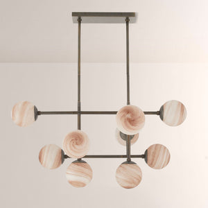 Harris Linear Glass Chandelier - view 6