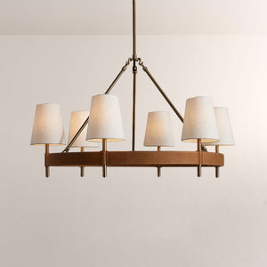 Haven Round Brass Chandelier