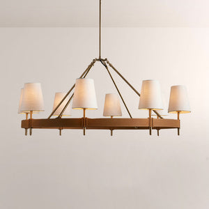 Haven Round Brass Chandelier - view 2