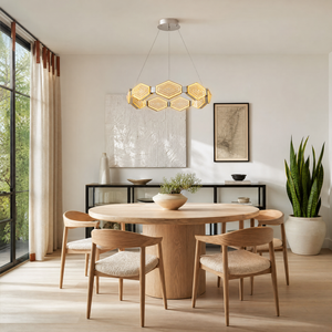 Hexon Foyer Chandelier Contemporary