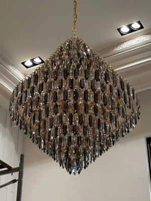Extra Large Foyer Decorative Crystal Lighting Fixture Living Room Crystal Chandelier For Entryway Staircase - view 3