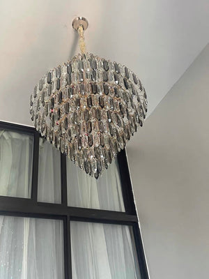 Extra Large Foyer Decorative Crystal Lighting Fixture Living Room Crystal Chandelier For Entryway Staircase - view 7