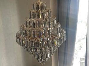 Extra Large Foyer Decorative Crystal Lighting Fixture Living Room Crystal Chandelier For Entryway Staircase - view 5