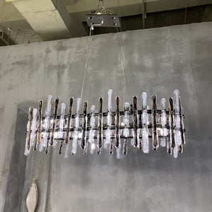 Brous Linear Glass Chandelier - view 2