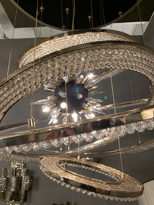Aleron Crystal Ring Sputnik Chandelier, K9 crystal - view 4