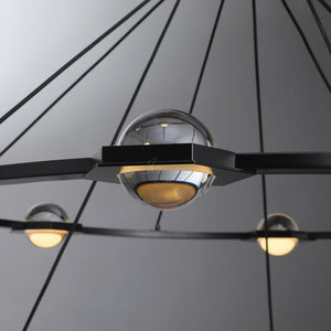 Eclatamt Two-Tier Round Chandelier 48" 60"