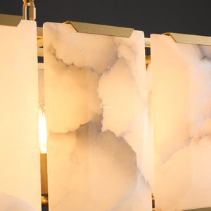 Harlew Calcite Rectangular Chandelier 54"