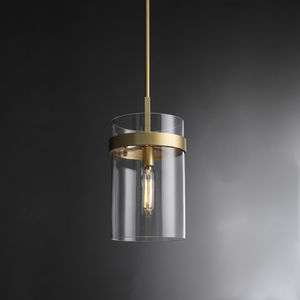 Ravion Modern Blown Glass Pendant Light 8", 10", 12", solid brass chandelier - view 13