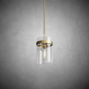 Ravion Modern Blown Glass Pendant Light 8", 10", 12", solid brass chandelier