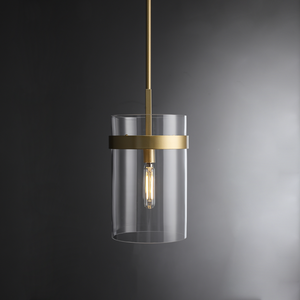 Ravion Modern Blown Glass Pendant Light 8", 10", 12", solid brass chandelier - view 11