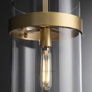 Ravion Modern Blown Glass Pendant Light 8", 10", 12", solid brass chandelier - view 15