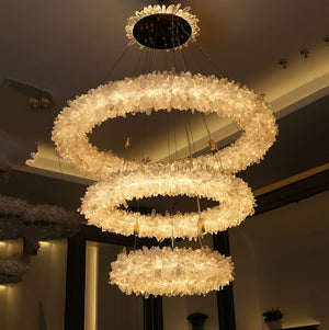 Modern Round/Oval/Linear/Square Natural Crystal Chandelier - view 2