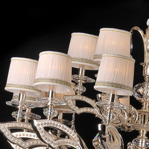 Maria Crystal Classic Chandelier 44" 18 Lights